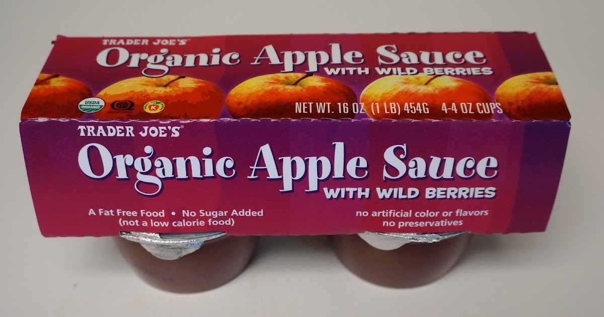 Exploring Trader Joe's Trader Joe's Organic Apple Sauce With Wild Berries