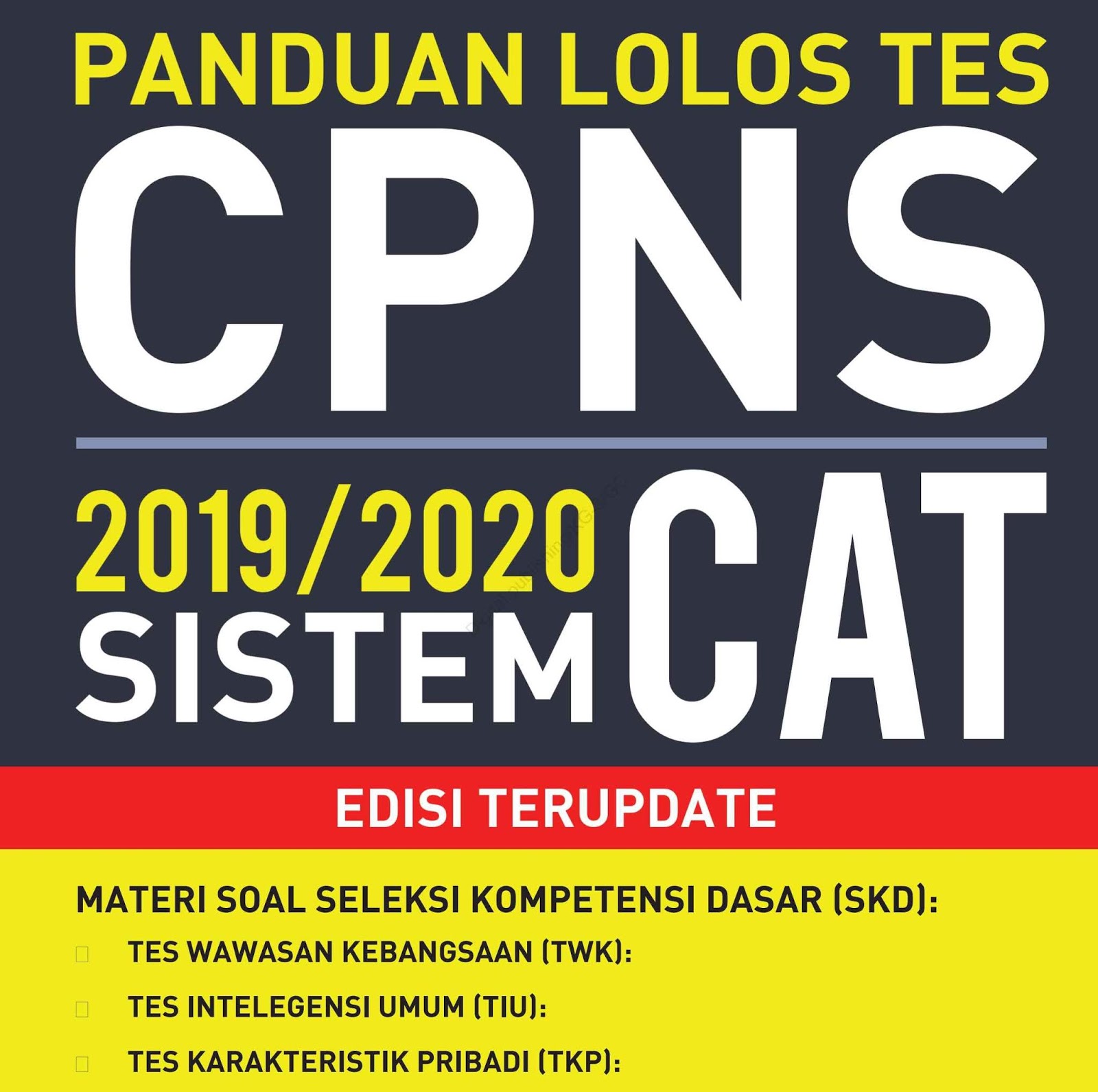 Download Panduan Lolos Tes CPNS 2019-2020 Sistem CAT Edisi Terupdate