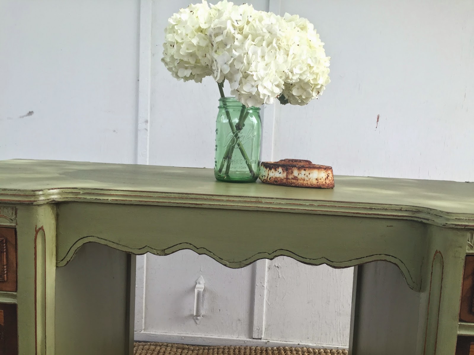 D.D.'s Cottage and Design: Green Desk