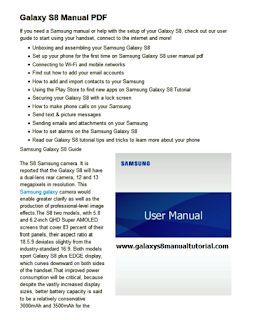 Samsung Galaxy S8 User Manual PDF