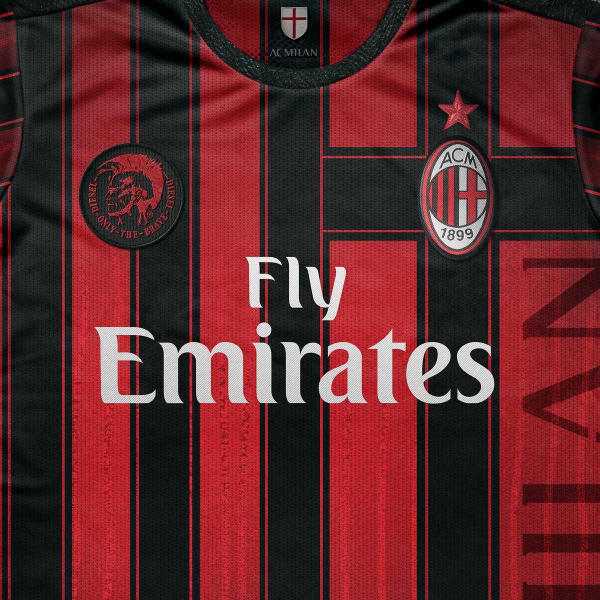 E se fosse assim Associazione Calcio Milan (Itália) Show de Camisas E se fosse assim Associazione Calcio Milan (Itália) Show de Camisas