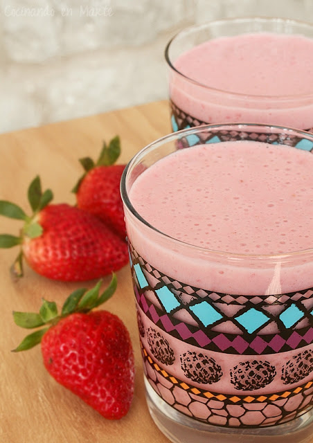 Batido de fresa {Strawberry smoothie}