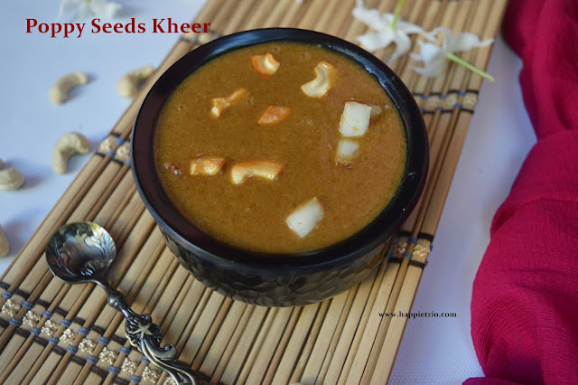 Poppy Seeds Kheer Recipe | Gasagase Payasa | Khus Khus Kheer 