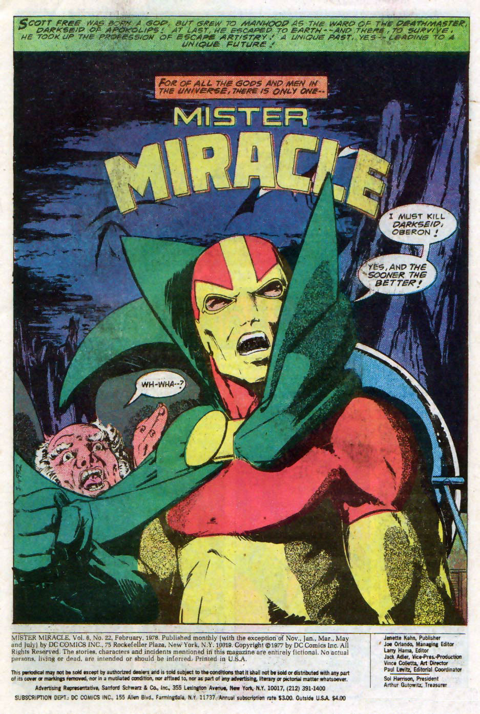 Read online Mister Miracle (1971) comic -  Issue #22 - 3