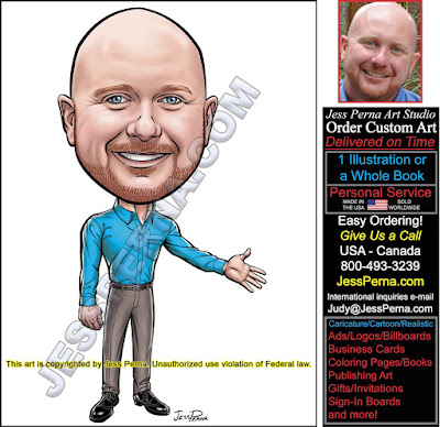 Order Caricatures Online for Business Ads