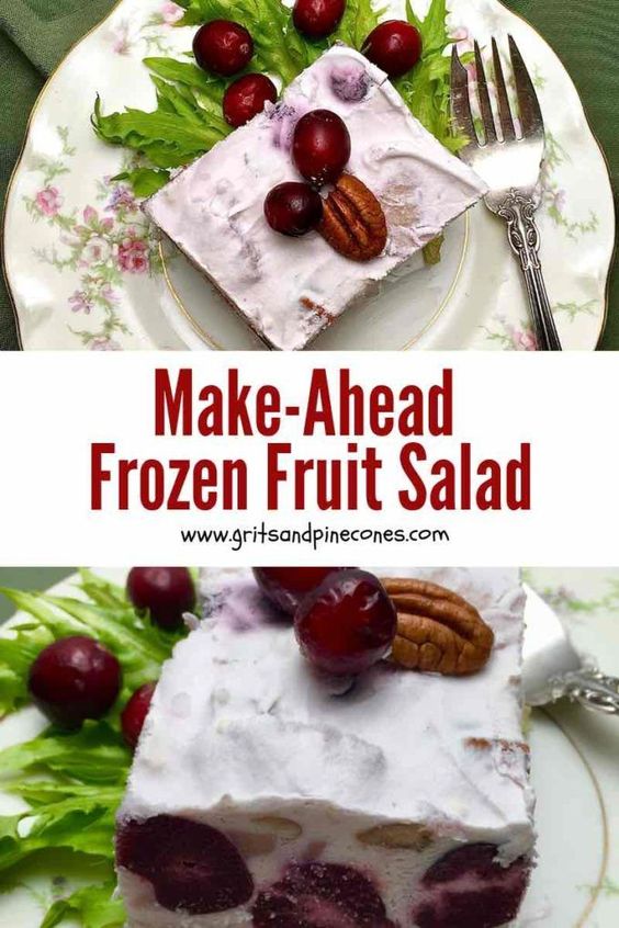 Ultimate MakeAhead Frozen Fruit Salad The Easy Recipes Blog