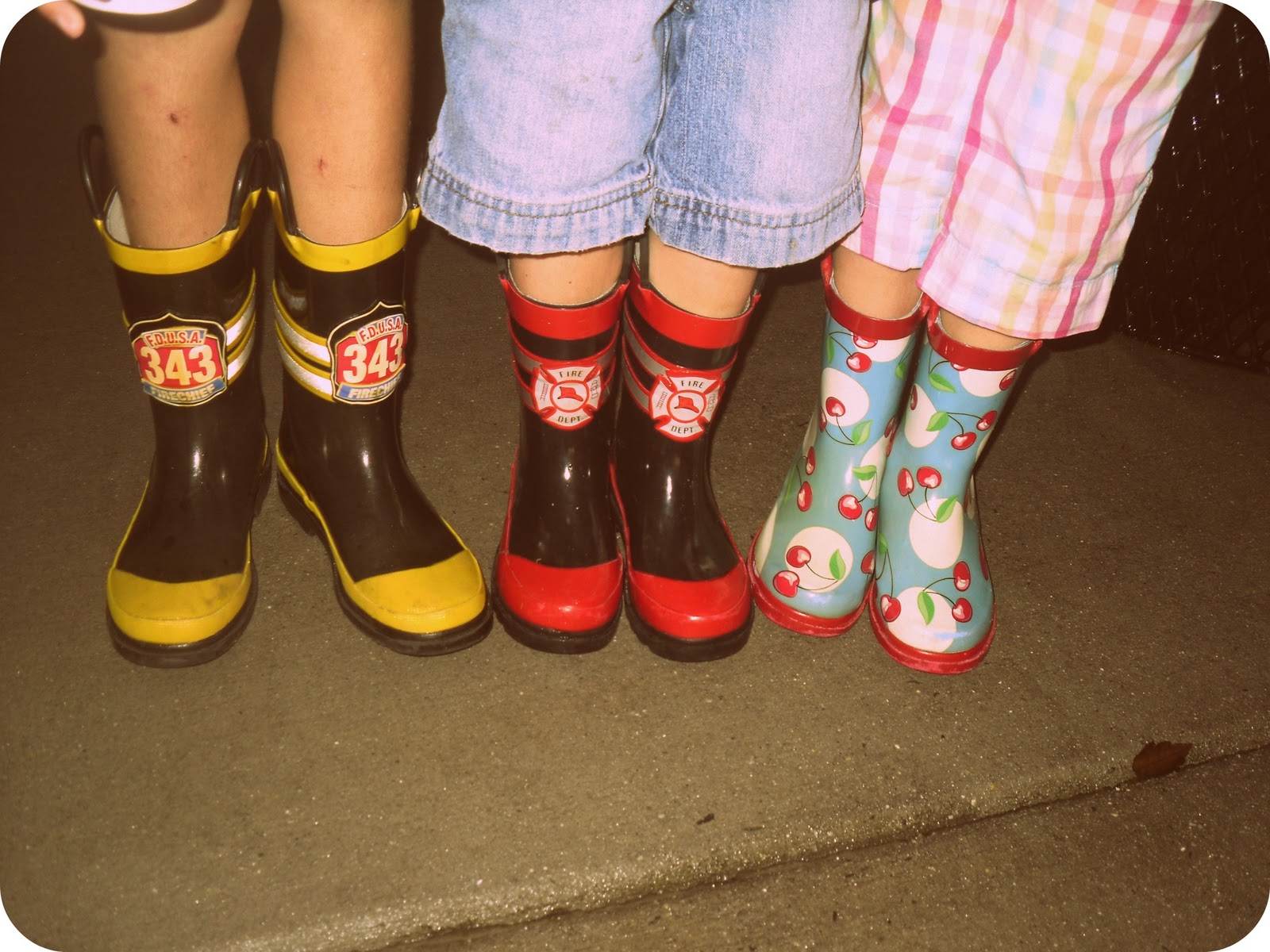 rain boots with studs