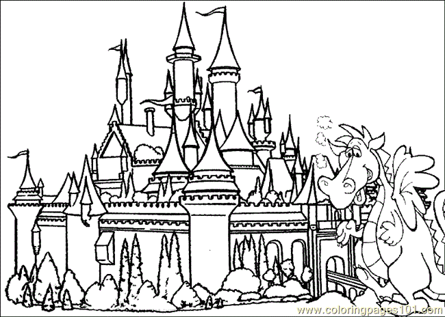 castle coloring page Free Coloring Pages Printables for Kids