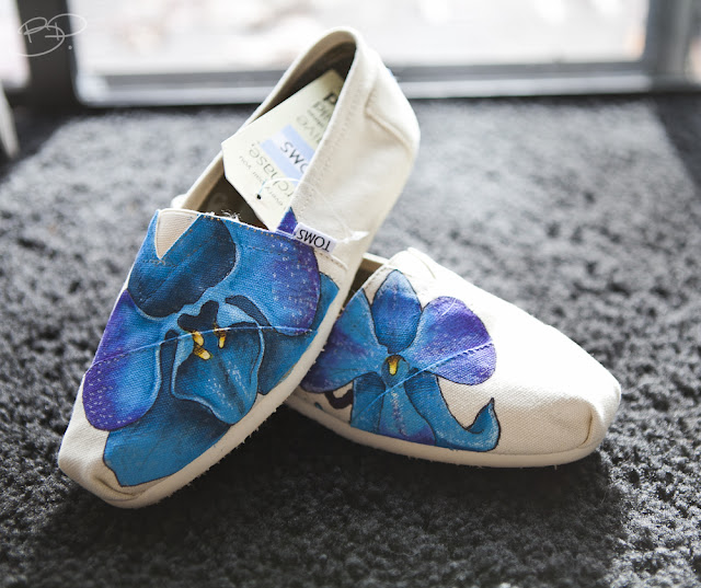 Benjamin Paras: Blue Orchid Themed Custom Toms Shoes