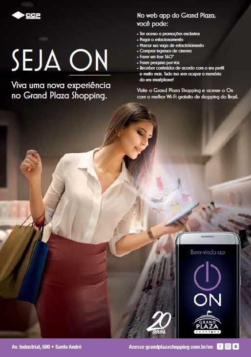 Grand Plaza Shopping inova no ABC e lança o ON, web app exclusivo para clientes Grand Plaza Shopping inova no ABC e lança o ON, web app exclusivo para clientes