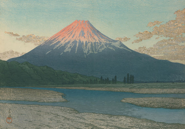 近代浮世絵画家、川瀬巴水の美しい浮世絵作品9つ【art】　富士川　（1933）