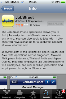 iphone jobstreet app apps games ringtones appstore keyword install search