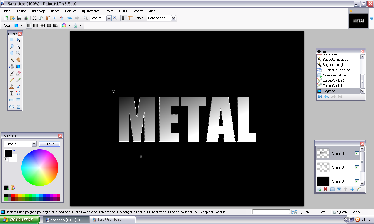 GRAPHICALLYA Tutoriel Effet texte