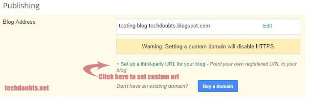 Full guide to set custom domain in blogger