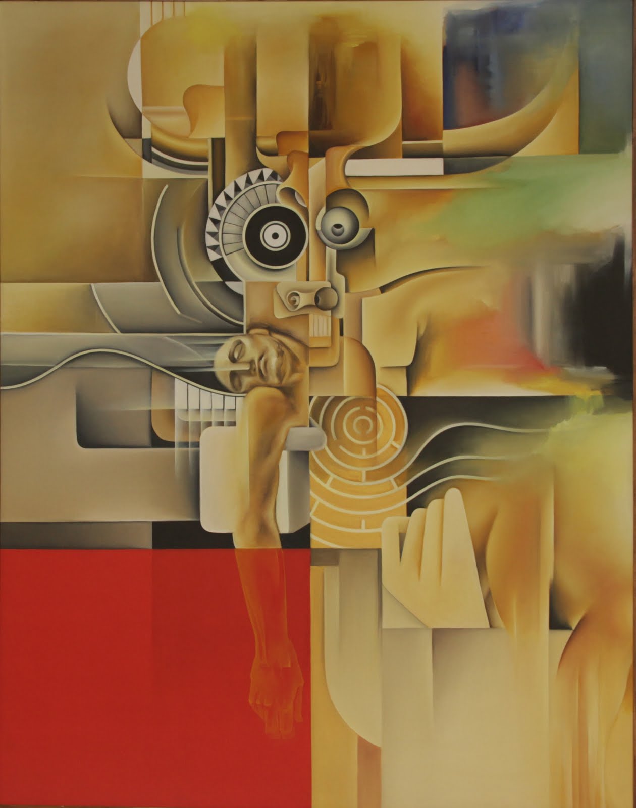 Solange Alves, Abandono de Um Ideal,  óleo sobre tela, 110x140 cm.