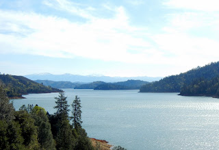 View of Shasta Lake from I-5