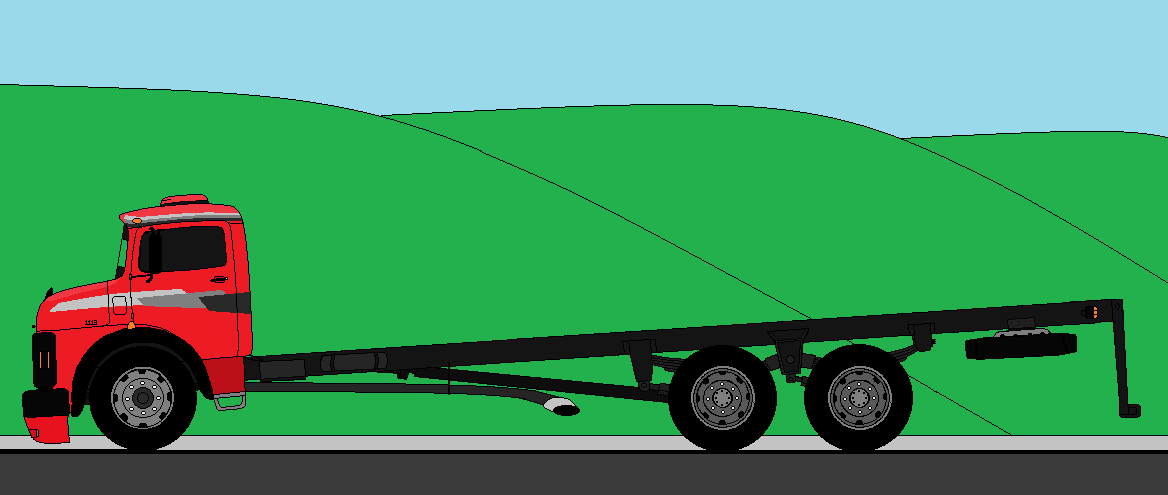 desenho de caminhão arqueado png