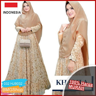 HJB032 Stelan Khalila Brukat Plus Jilbab BMGShop