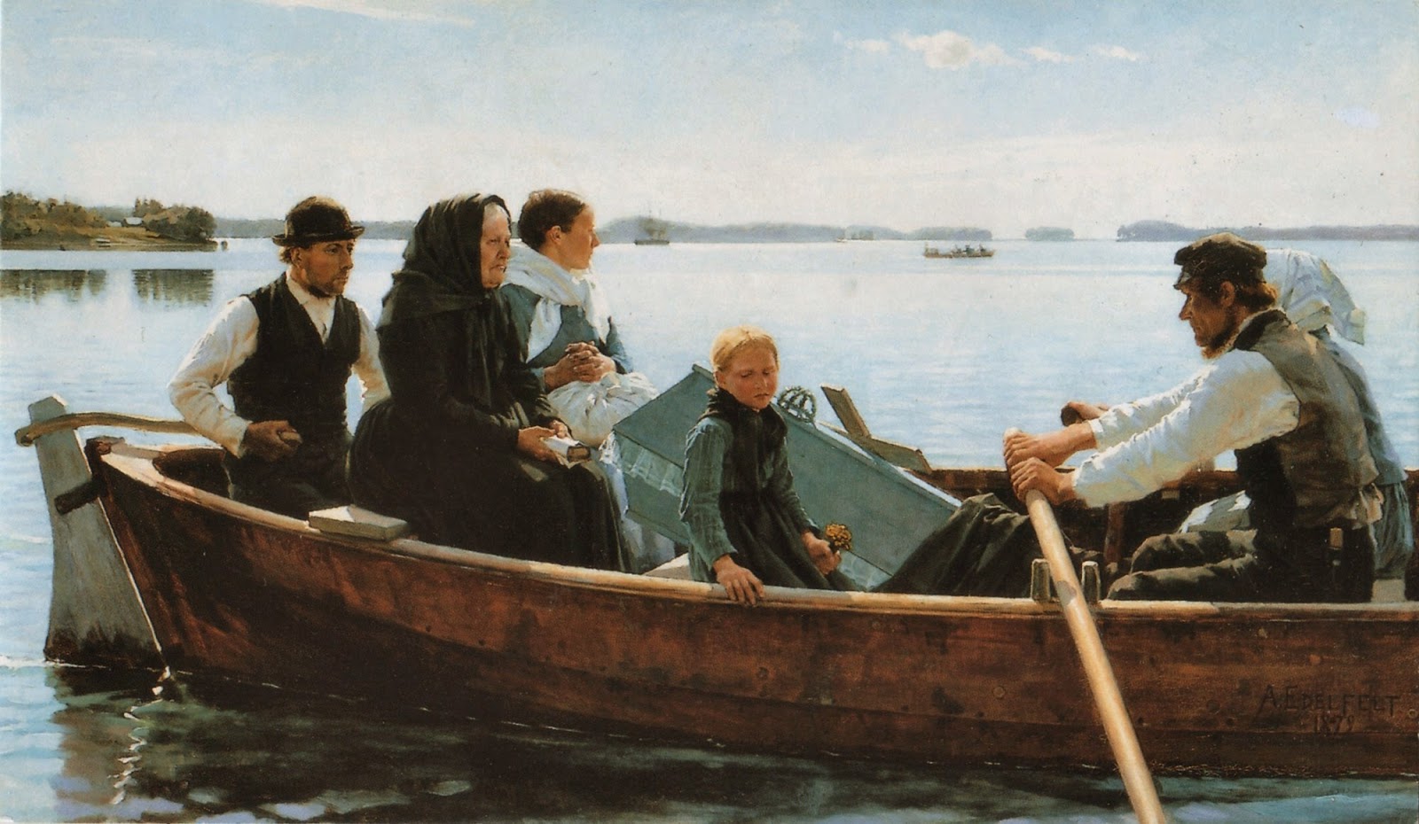 Finnish Genre Painter "Albert Gustaf Edelfelt" (1854-1905)