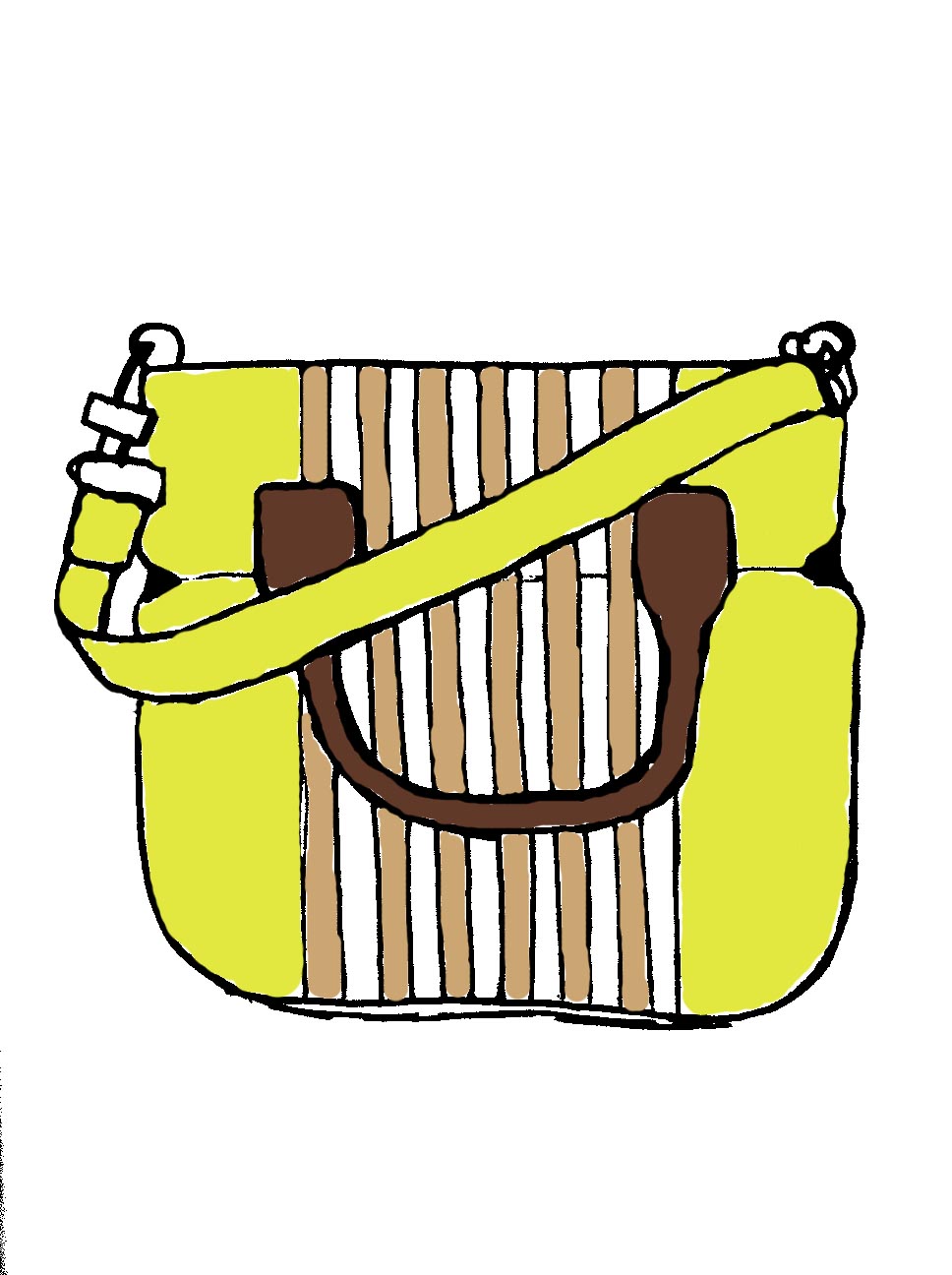 The Bearded Lady: DIY INSPIRATION [PROENZA SCHOULER] NEON STRIPE BAG