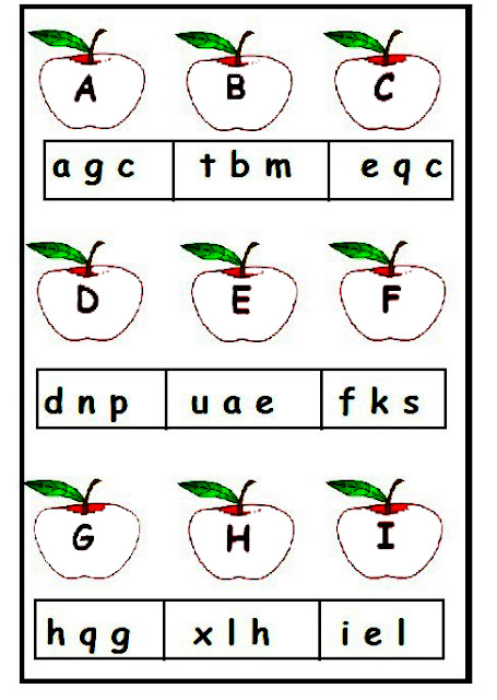 A to Z upper and lower case worksheet
