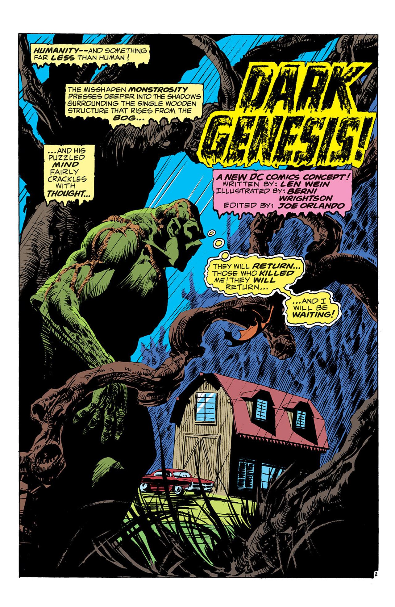 Read online Swamp Thing (1972) comic -  Issue #1 - 3