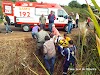 Acidente na Rodovia 587 em Cristal do Sul deixou mulher e criança ferida.