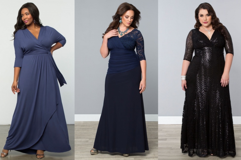 vestidos de fiesta plus sizes