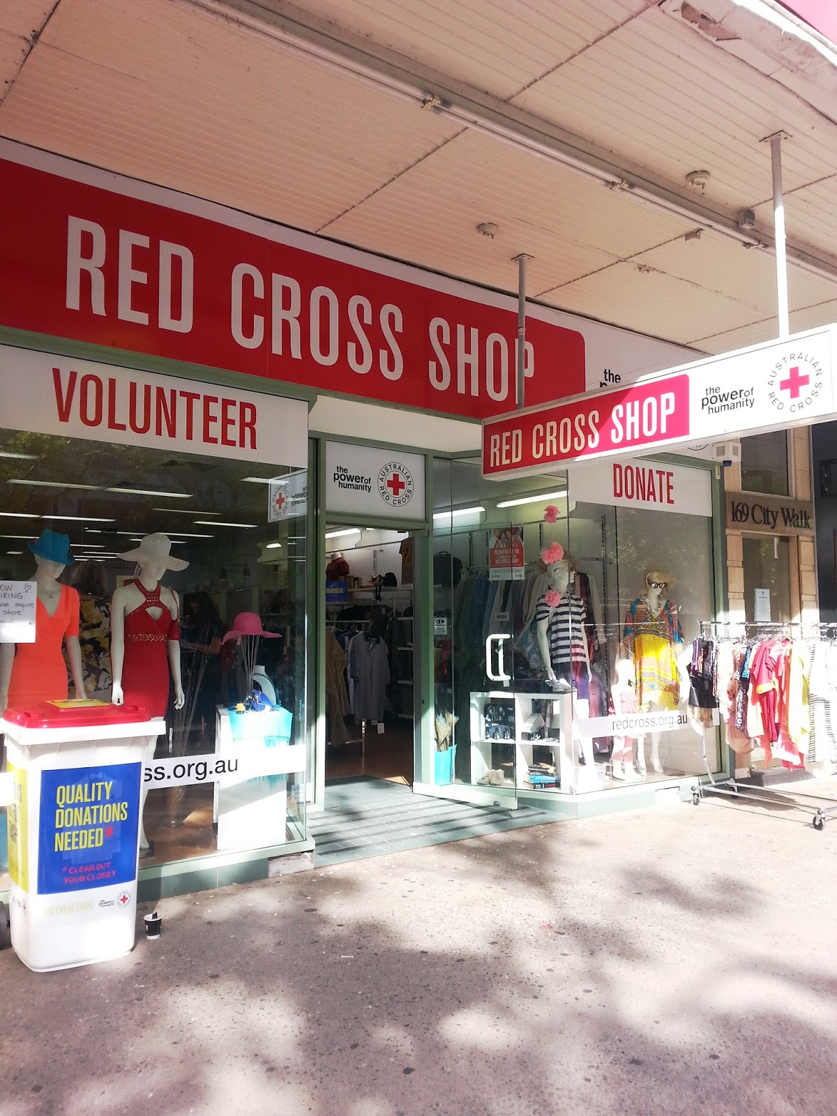 I op therefore I am ACT Red Cross shop in Civic