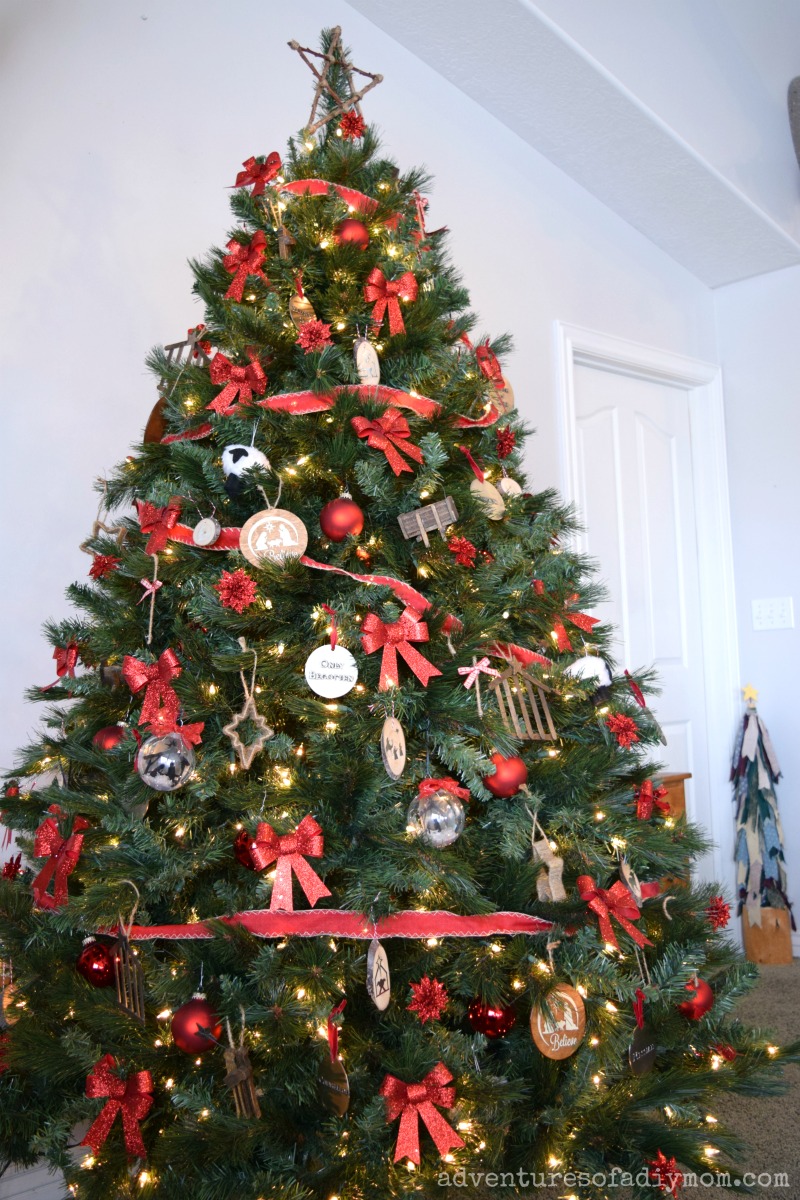 nativity themed christmas tree