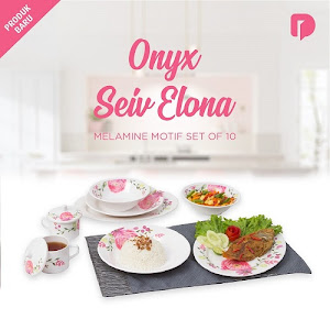 Onyx Seiv Elona Melamine Motif Set of 10