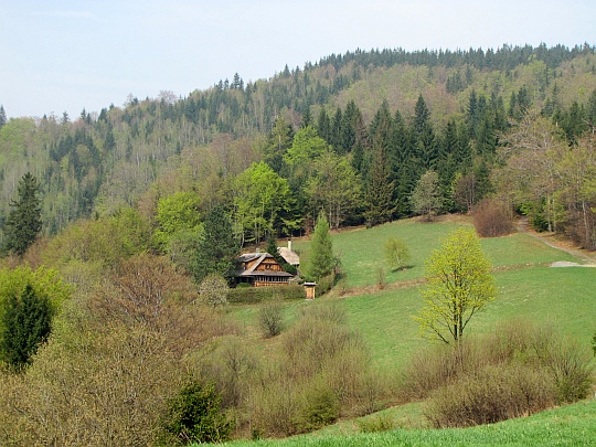 Chata na stoku Łączki (czes. Loučka).