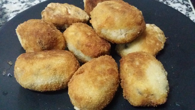 Unas croquetas de setas