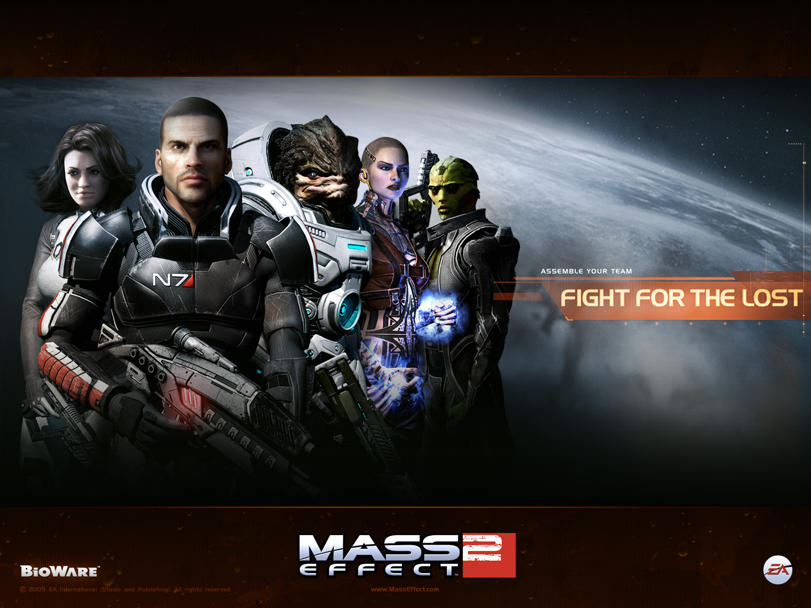 Tous les personnages de mass effect 2