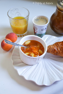 Confiture abricots bananes amandes © Popote et Nature Confiture abricots bananes amandes
