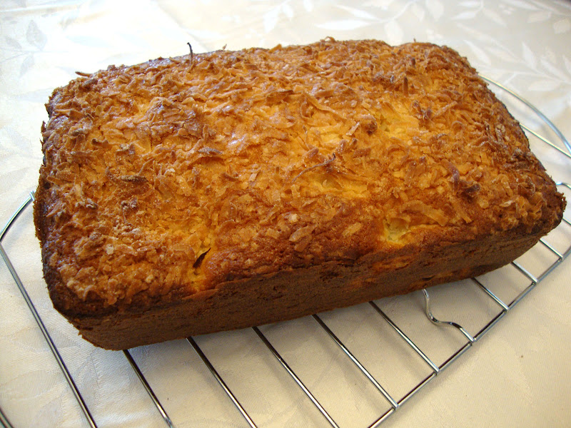 my back pages coconutpineapple loaf cake