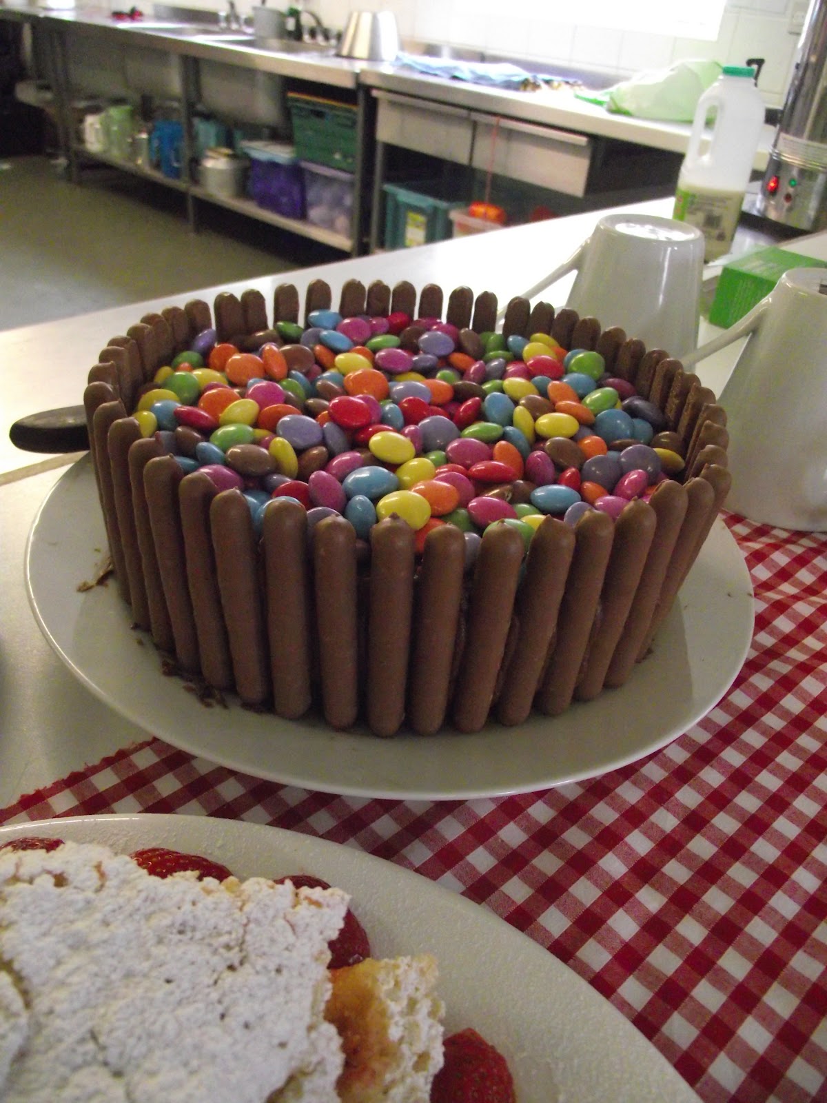 Welcome to The Space cafe online!: Chocolate Smarties Cake