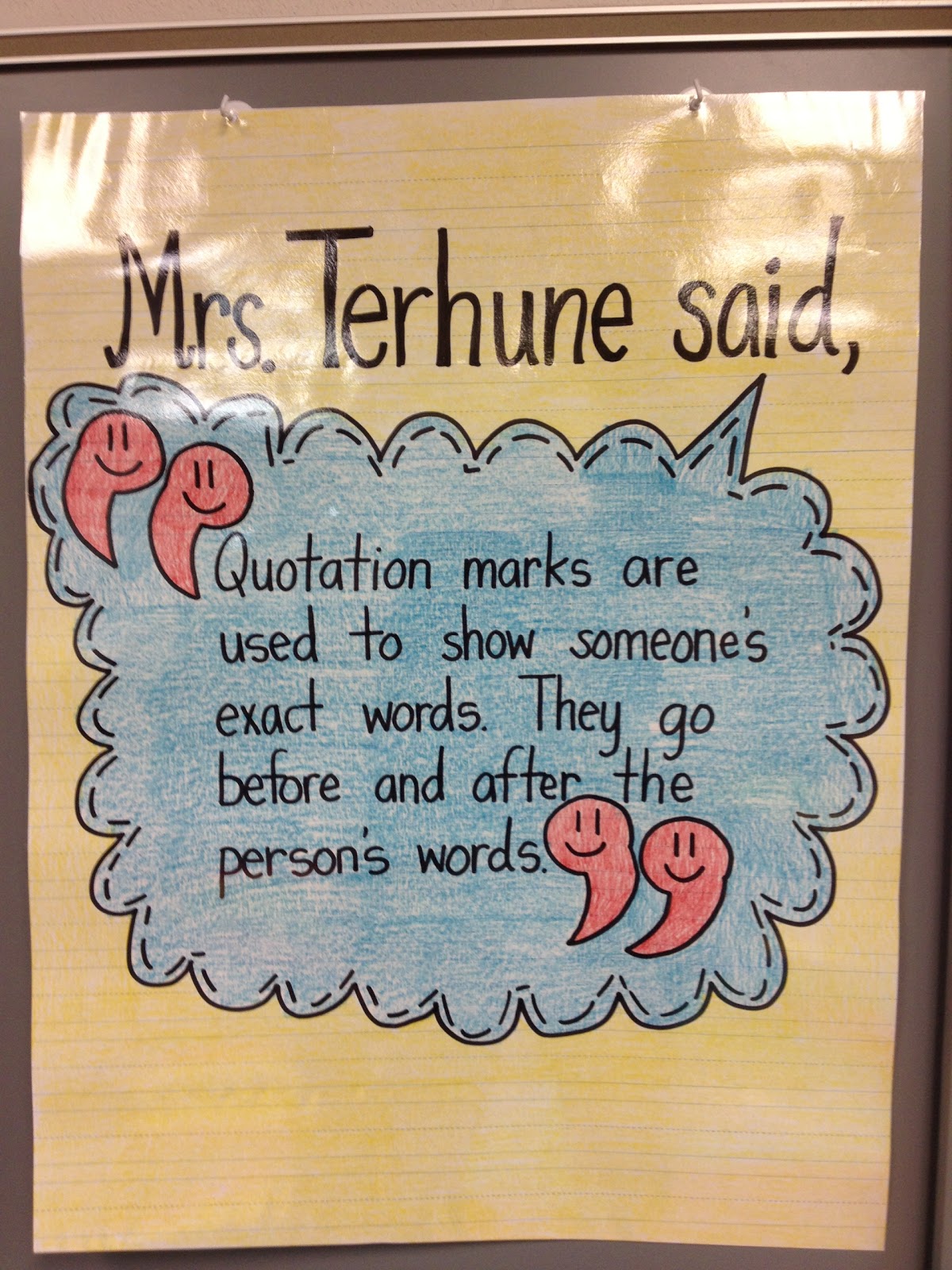 Teaching With Terhune Anchor Charts