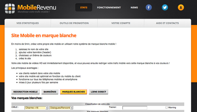 affiliation marque blanche rencontre
