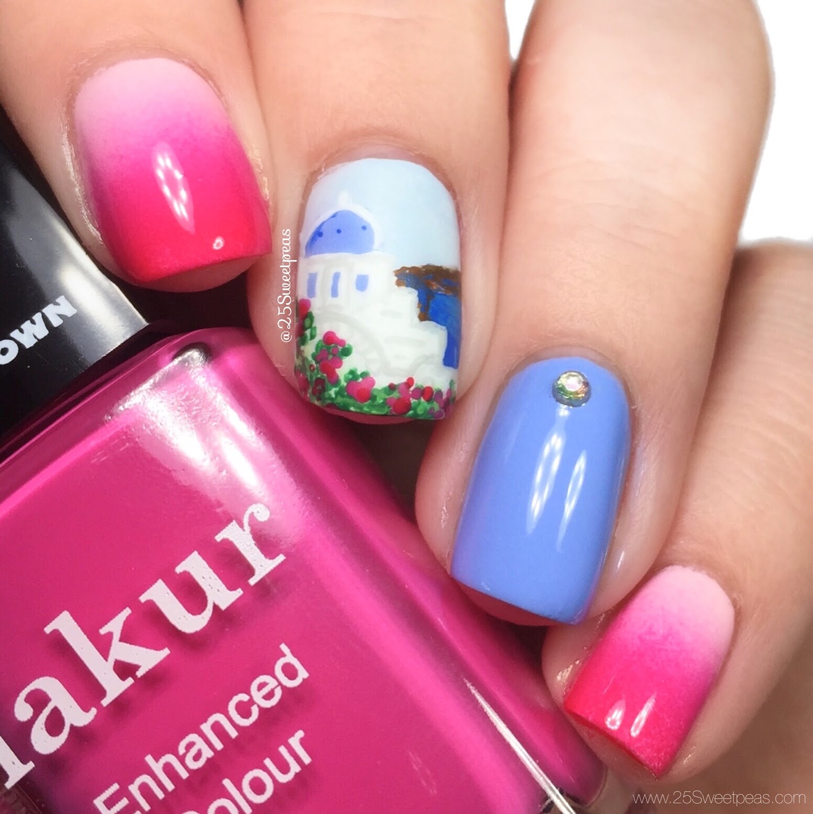 2 Greece Inspired Manis — 25 Sweetpeas