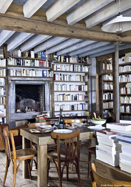 A coastal style house between loft and bookshop in  Belle-Île-en-Mer, France