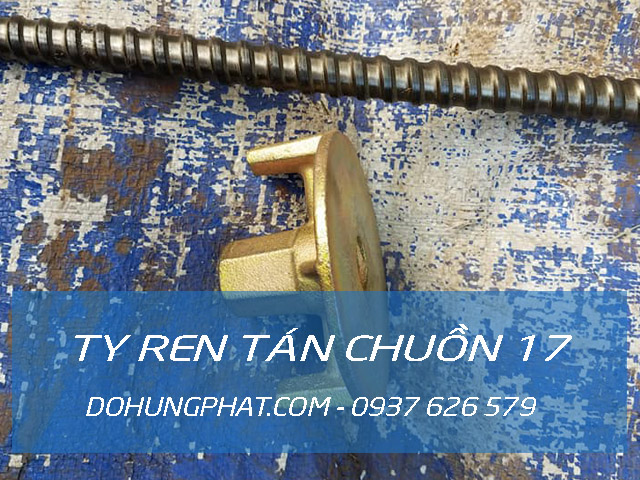 Ty ren tán chuồn D17 (Thép C45) | Công ty Coppha Việt Ty ren tán chuồn D17 (Thép C45) | Công ty Coppha Việt