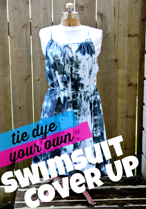 iLoveToCreate Blog Tie Dye a Swimsuit Cover Up