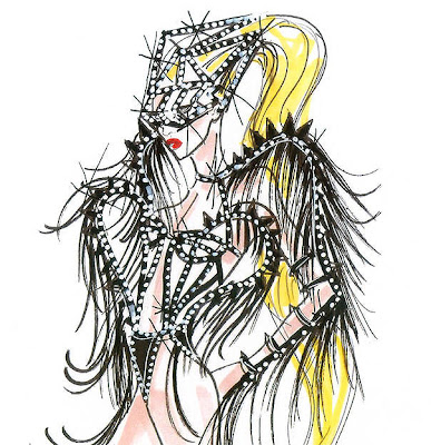 Armani Costume Designs for Lady Gaga