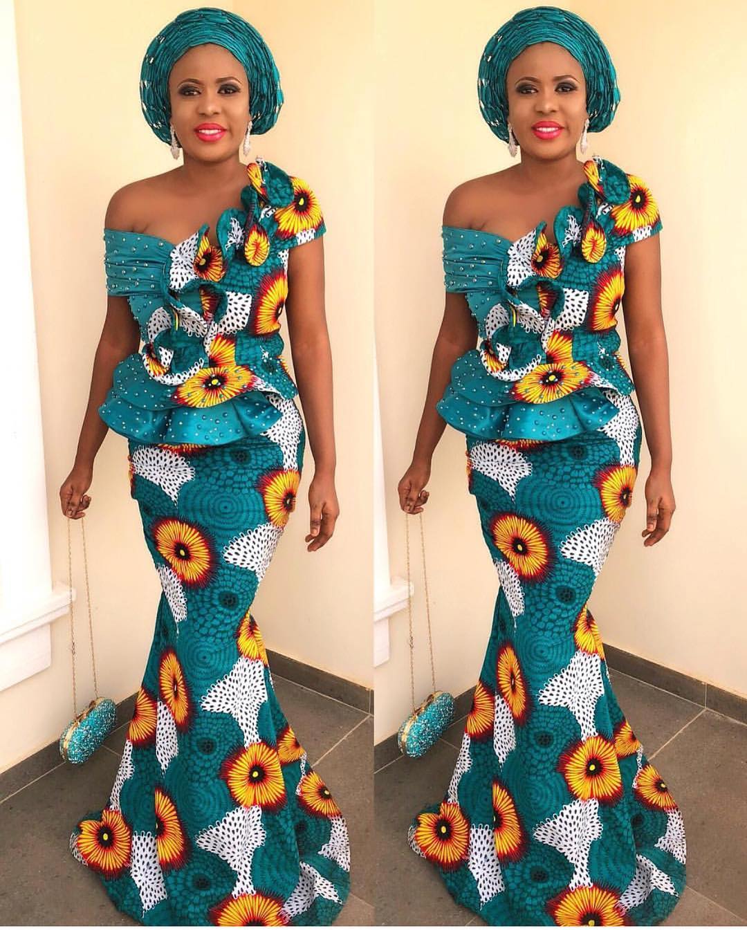 ankara long gown styles