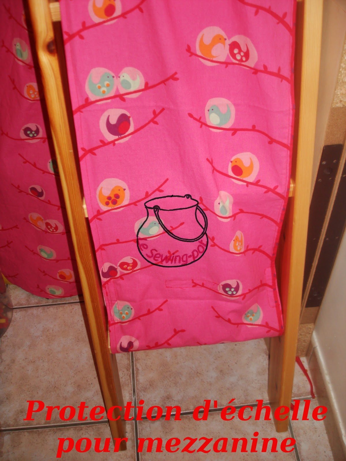 Le sewingpot Protection échelle d'un lit mezzanine / Mezzanine bed scale protection