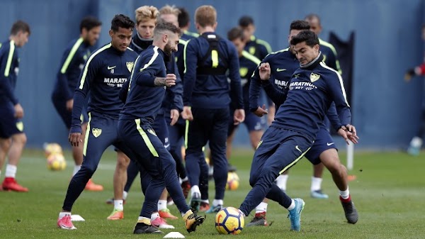 Málaga, mañana entrenamiento en el Ciudad de Málaga