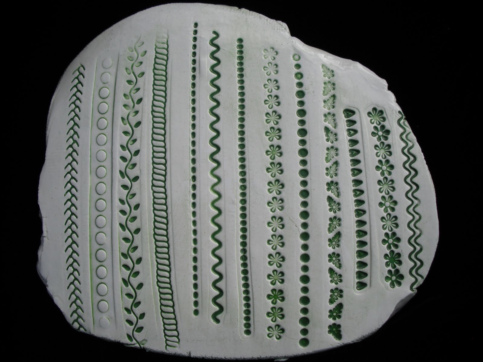 Handprints in Clay simple border impressions