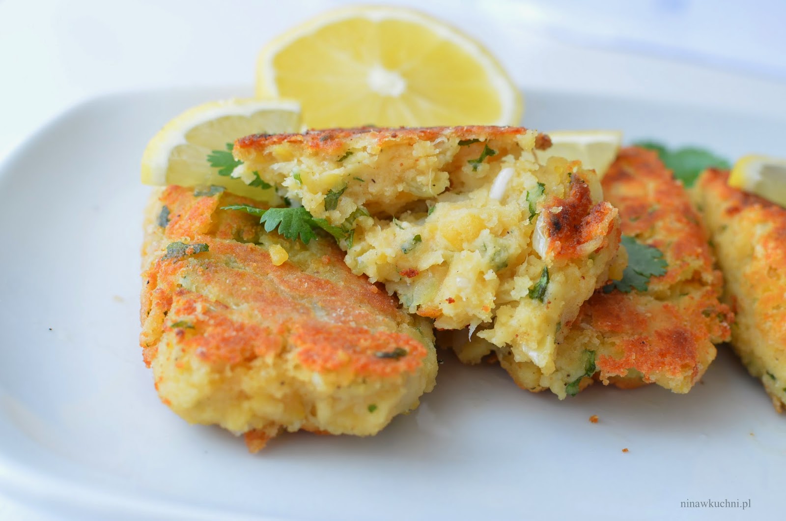 Kotlety wegetariańskie z grochu Nina w kuchni