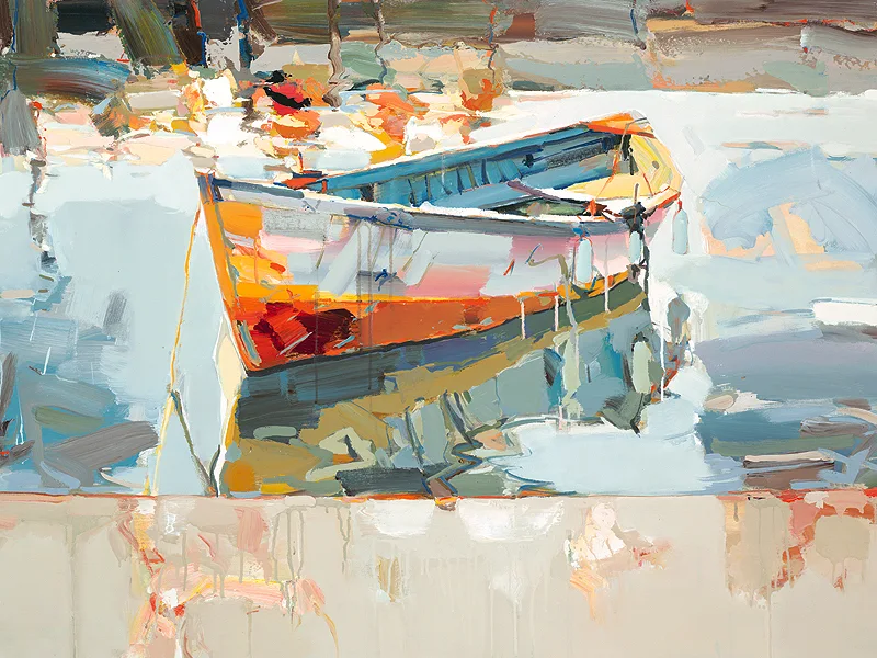 Josef Kote 1964 | Albanian Abstract painter | Vibrant colors